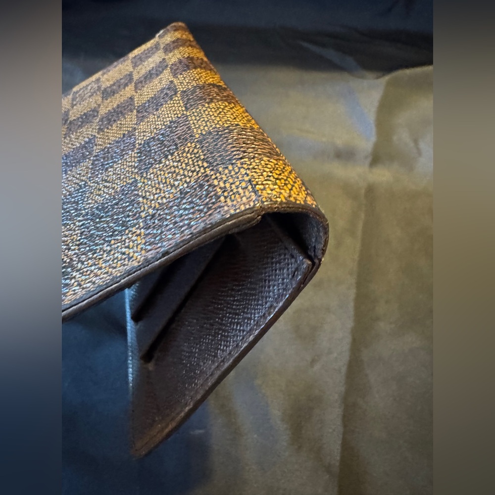 Louis Vuitton Damier Ebene Long Bifold Organizer Checkbook Wallet - Unisex - Picture 11 of 13